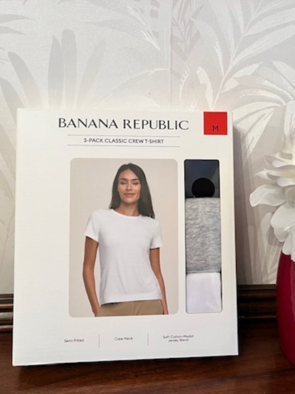 Banana Republic 3-pack Classic T-Shirt Semi-Fitted Crew Neck Medium